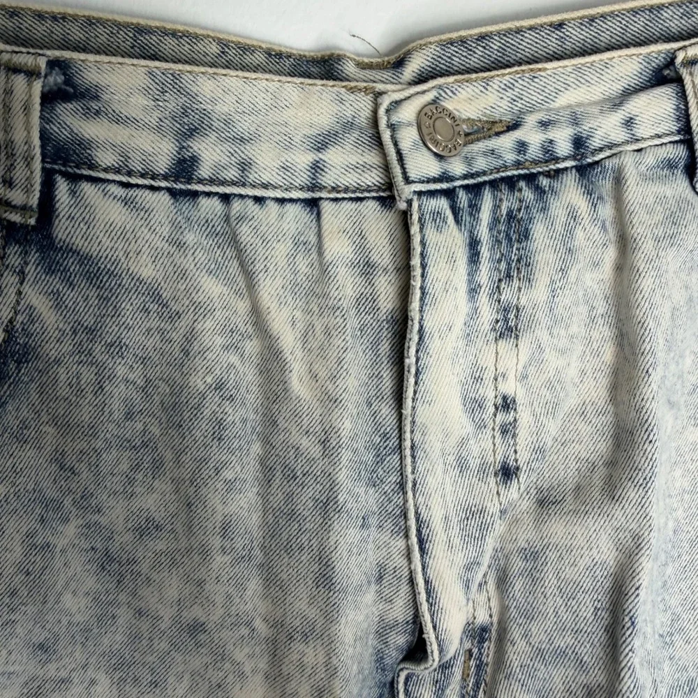 VTG Baccini Intl Sportswear 18/32 Lined Acid Wash Shorts Distressed 80s 90s 34